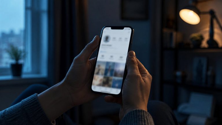 Los odada telefonundan sosyal medya profilini kontrol eden kullanici