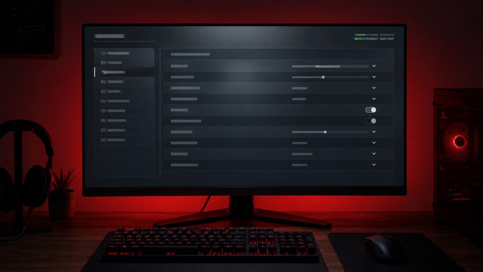 Ekran yırtılması için V-Sync ve kare sınırı ayar ekranı
