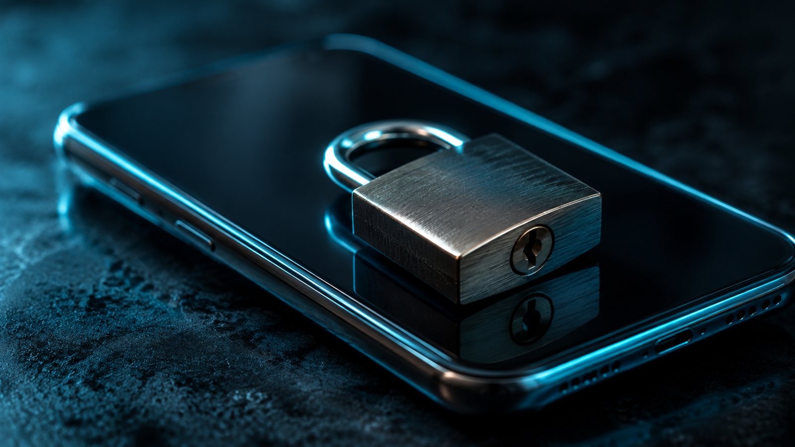 Instagram hesap kurtarma icin telefon uzerinde duran kilit gorseli