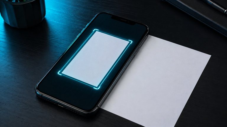 JPG PDF çevirme için belgeyi tarayan telefon
