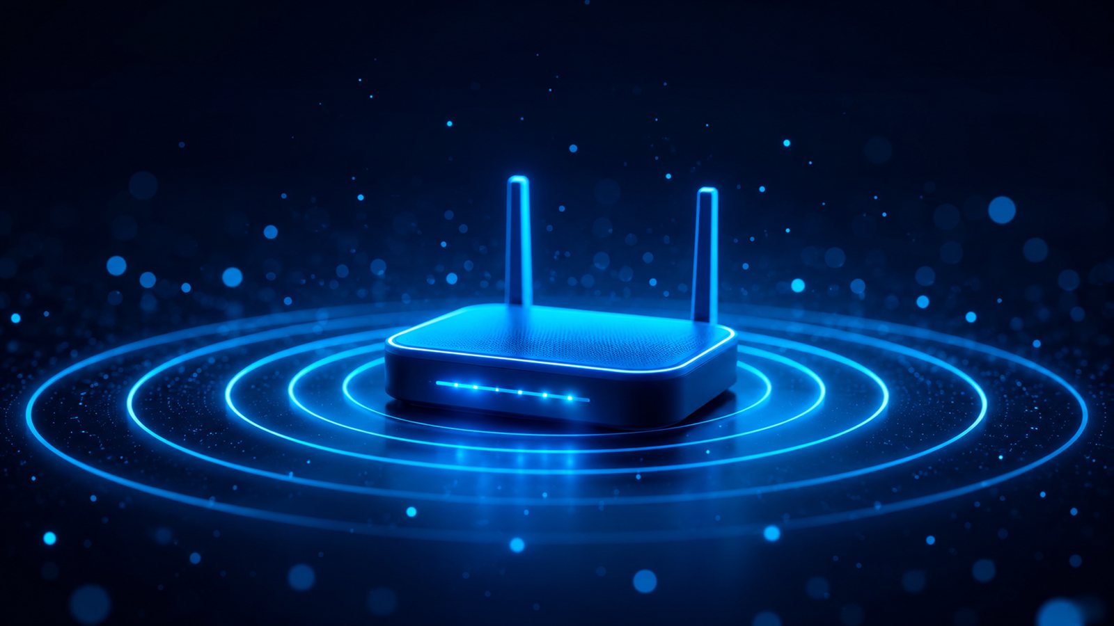 Modem resetleme sonrası yayına başlayan modem illüstrasyonu