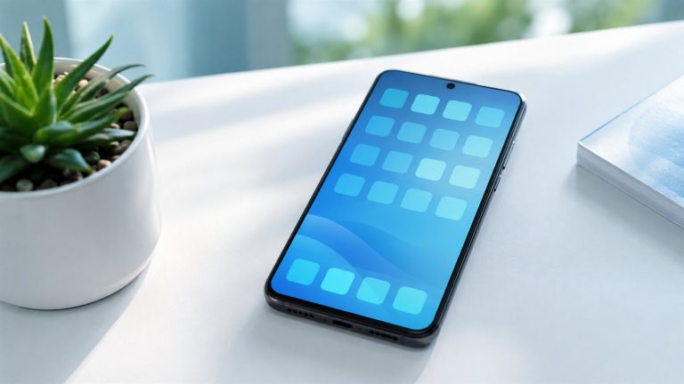Telefon hızlandırma için ayarları açılmış akıllı telefon