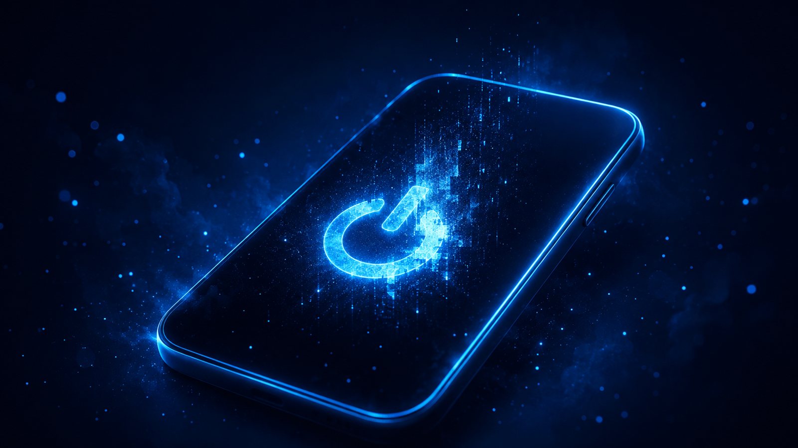 Telefon kendi kendine kapanıyor sorununu simgeleyen güç işareti