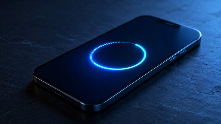 Telefon sıfırlama öncesi masada duran akıllı telefon