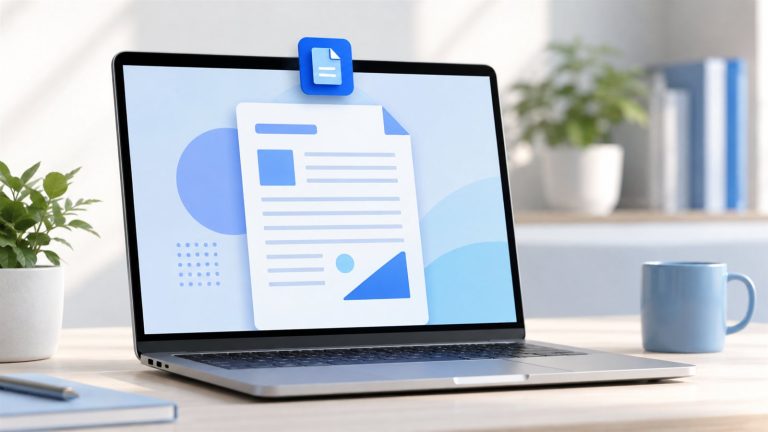 Word PDF çevirme işleminin yapıldığı dizüstü bilgisayar ekranı